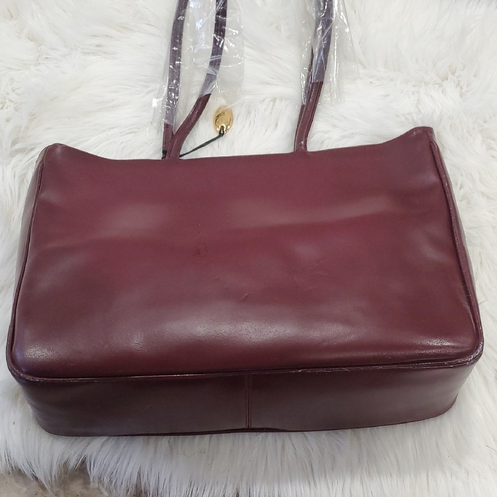 Nwot Furla Deep Burgundy Tote Bag - Picture 11 of 14